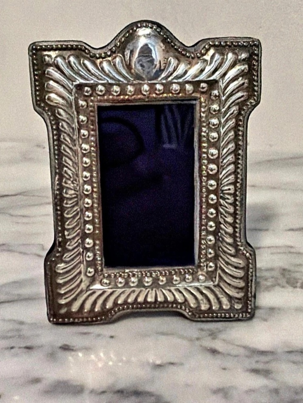 Ornate Silver-Tone Picture Frame